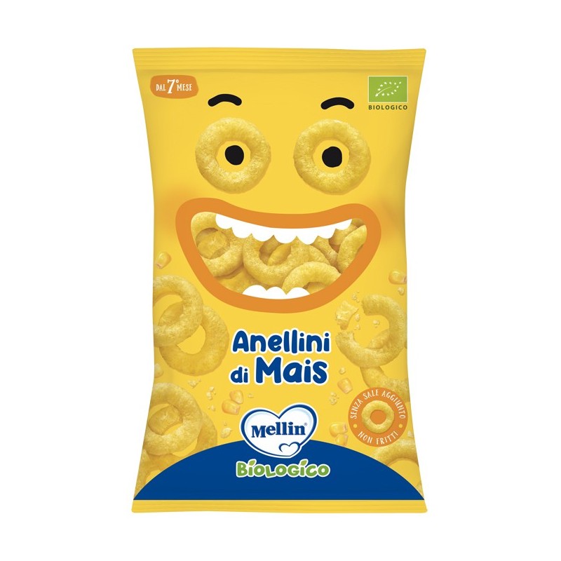Mellin snack bio anellini mais 15 g