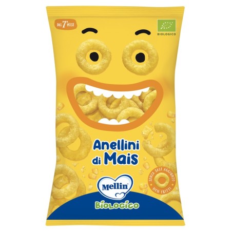 Mellin snack bio anellini mais 15 g