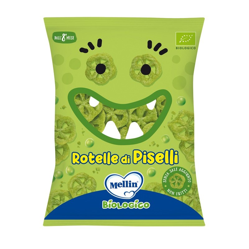 Mellin snack bio rotelle piselli 20 g