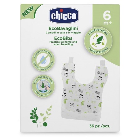 Chicco bavaglini monouso compostabili 36 pezzi Chicco bavaglini monouso compostabili 36 pezzi
