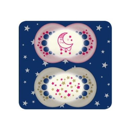 Mam succhietto original night 16+ silicone femmina 2 pezzi