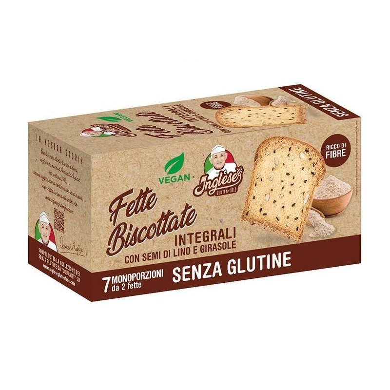 Inglese fette biscottate integrali con semi di lino e girasole 200 g