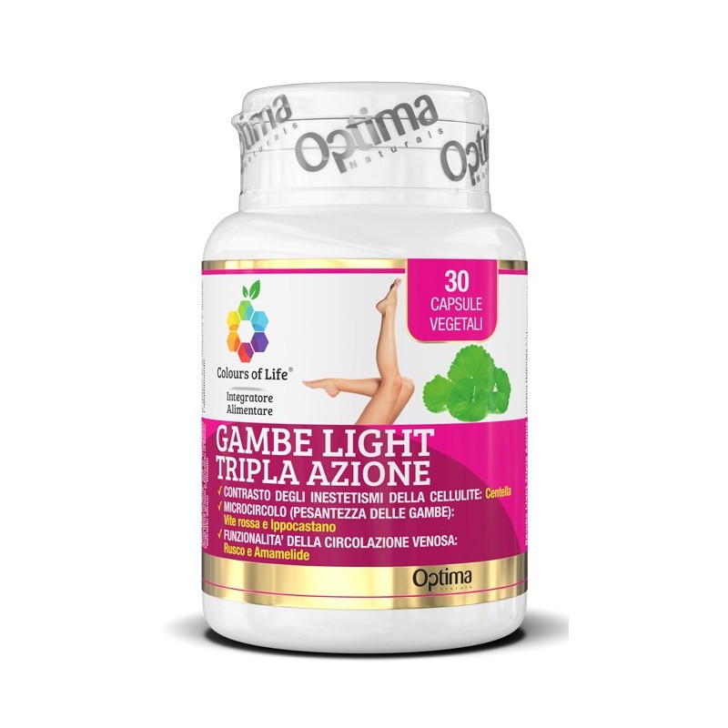 Colours of life gambe light tripla azione 30 capsule vegetali 850 mg