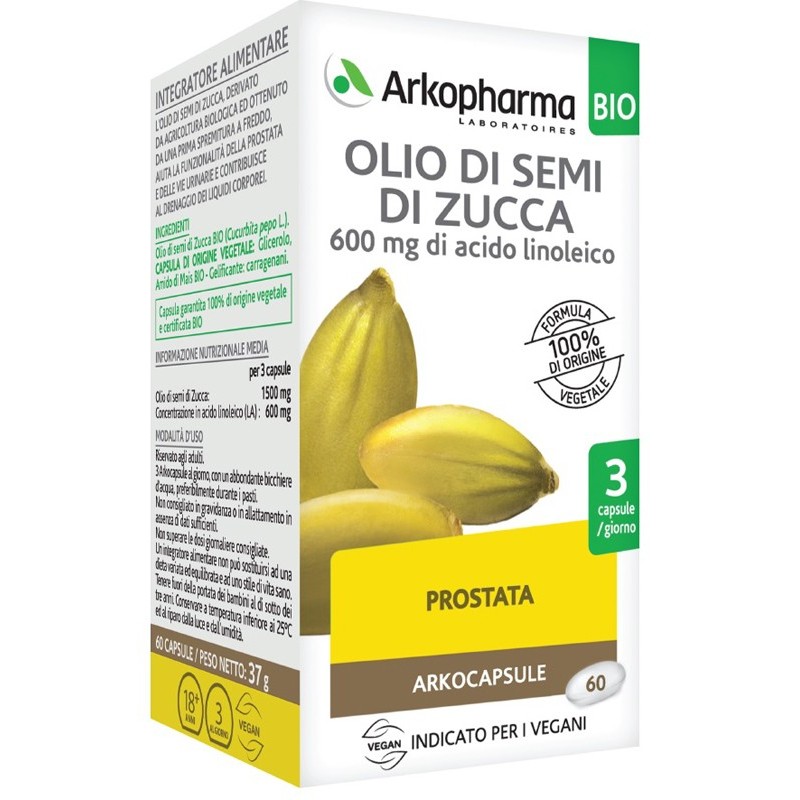 Arko capsule olio semi zucca 60 capsule