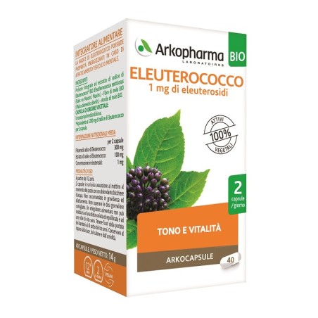 Arkocaps eleuterococco bio 40 capsule