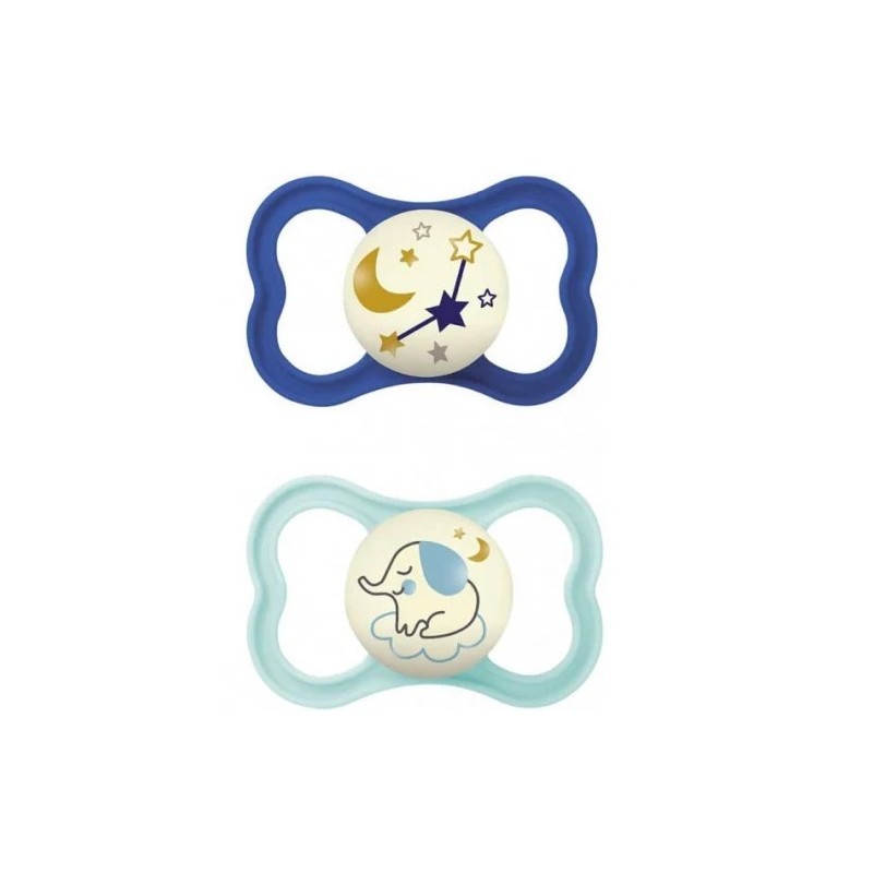 Mam air night succhietto 16+ mesi silicone maschio 2 pezzi