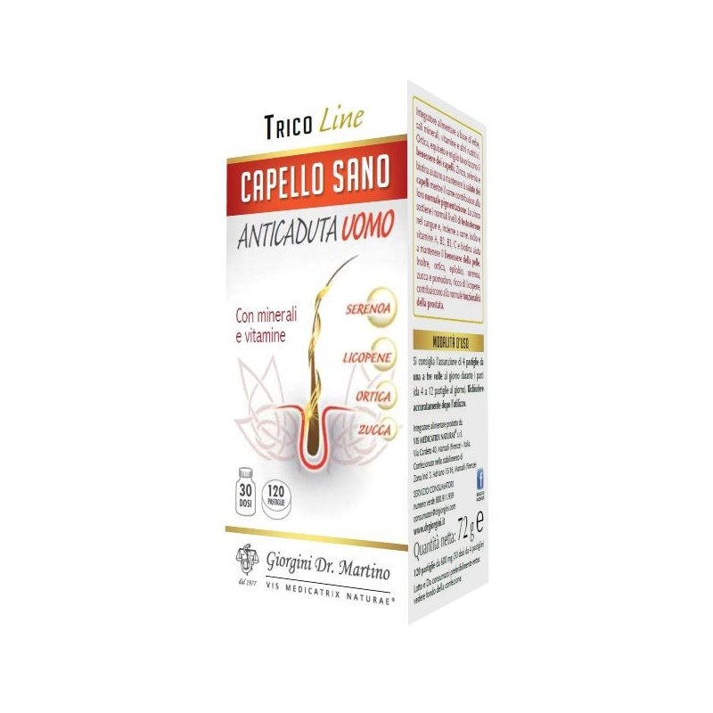 Capello sano anticaduta uomo 120 pastiglie