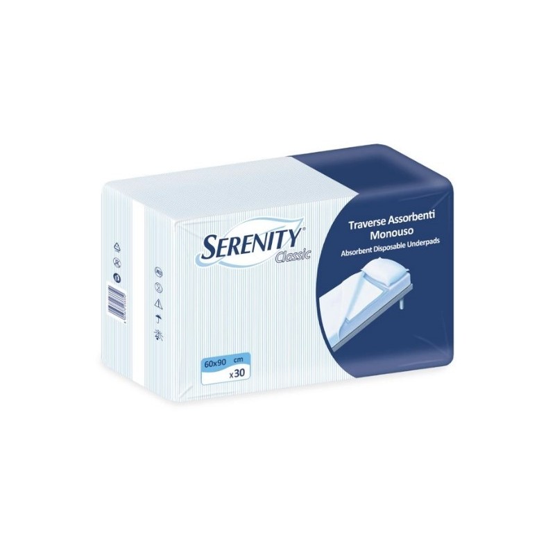 Traversa salvamaterasso per incontinenza serenity relax 60x90 cm 30 pezzi Traversa salvamaterasso per incontinenza serenity relax 60x90 cm 30 pezzi