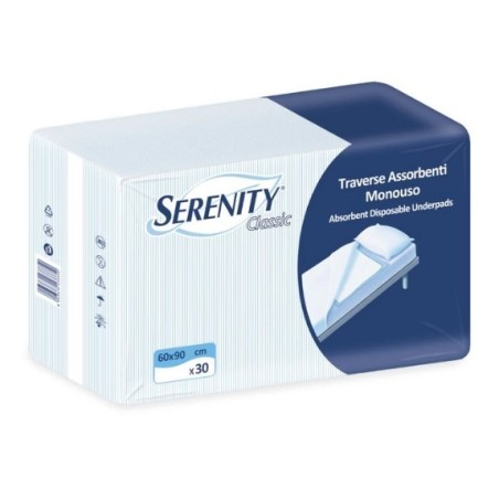 Traversa salvamaterasso per incontinenza serenity relax 60x90 cm 30 pezzi Traversa salvamaterasso per incontinenza serenity relax 60x90 cm 30 pezzi