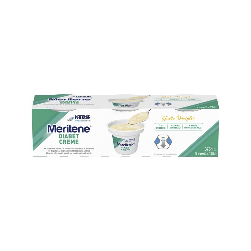 Meritene diabet creme vaniglia 3 x 125 g Meritene diabet creme vaniglia 3 x 125 g