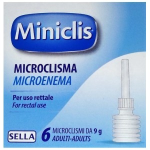 Miniclis adulti 9 g 6 microclismi