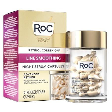 Roc retinol correxion line smoothing siero viso notte 30 capsule Roc retinol correxion line smoothing siero viso notte 30 capsule