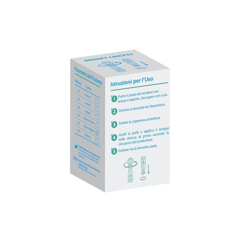 Lancette pungidito diasoft lancet 25 pezzi Lancette pungidito diasoft lancet 25 pezzi