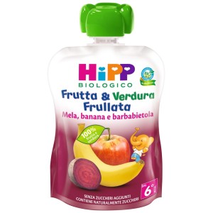 Hipp bio frutta & verdura mela banana barbabietola 90 g