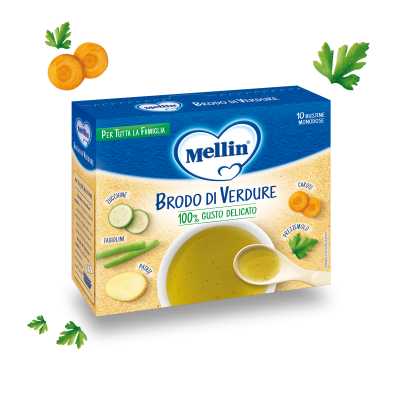 Mellin brodo di verdure 10 x 8 g