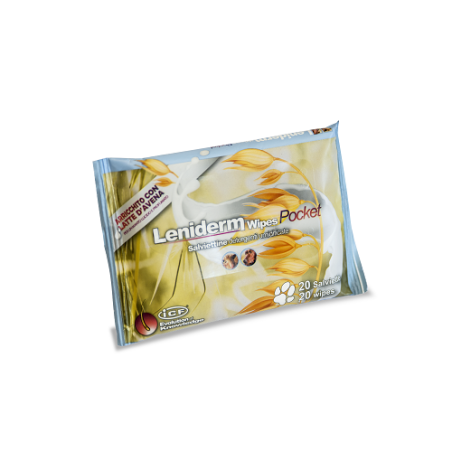 Leniderm wipes pocket 20 pezzi display