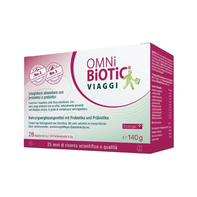 Omni biotic viaggi 28 bustine da 5 g