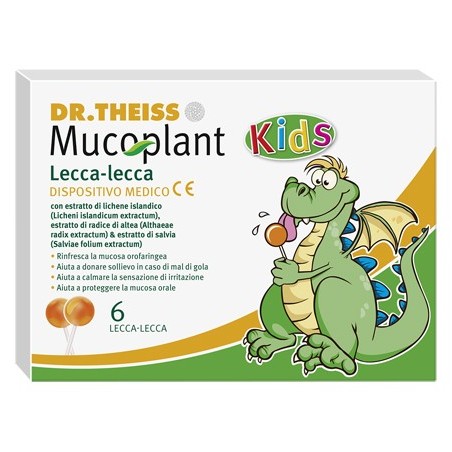 Theiss mucoplant lecca lecca gola 6 pezzi