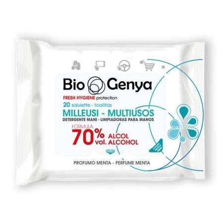 Biogenya milleusi igienizzanti 70% alcool salviette 20 pezzi