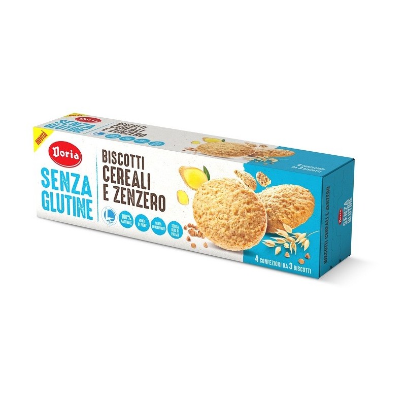 Doria biscotti cereali-zenzero 4x37,5 g