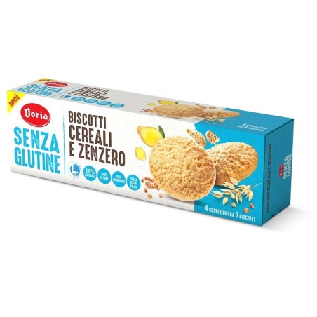 Doria biscotti cereali-zenzero 4x37,5 g