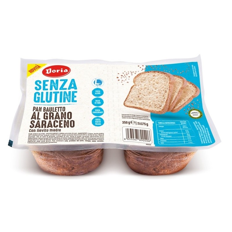 Doria pan bauletto grano saraceno 2x175 g