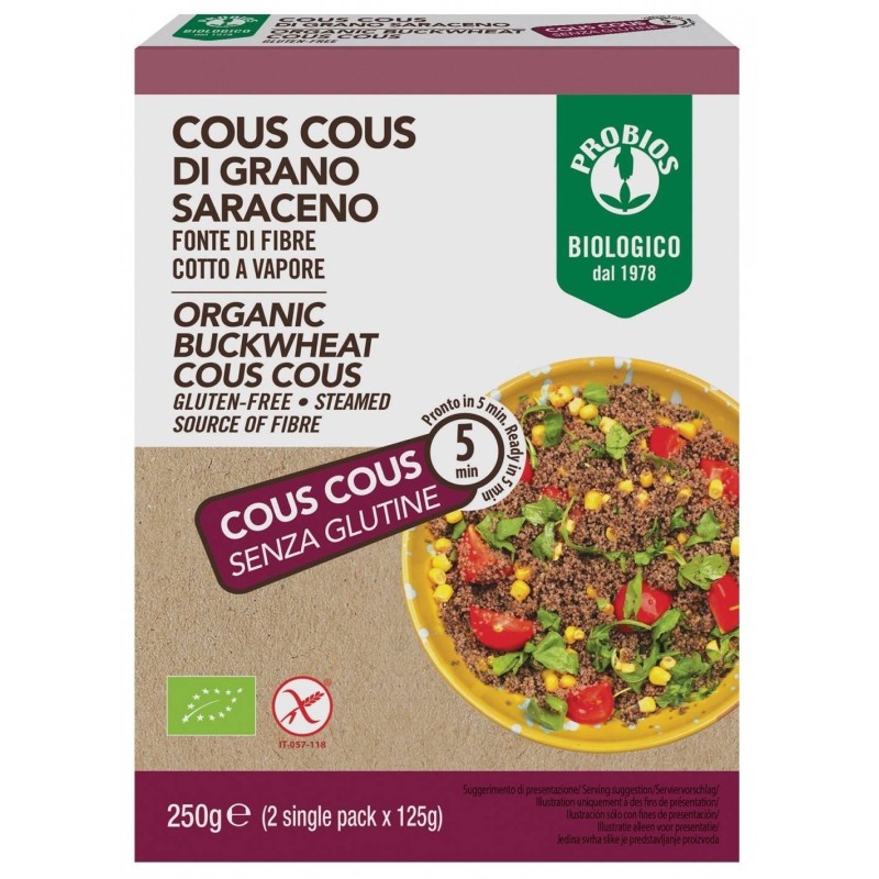 Probios altri cereali easy cous cous saraceno 250 g Probios altri cereali easy cous cous saraceno 250 g