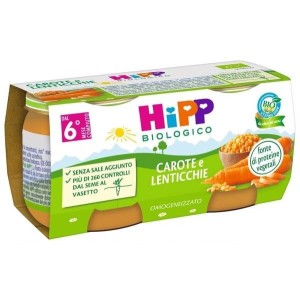 Hipp bio omogeneizzato verdure/legumi 2x80 g