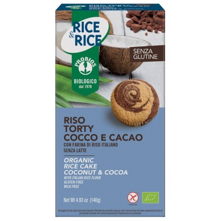 Probios riso torty cocco cacao 140 g Probios riso torty cocco cacao 140 g