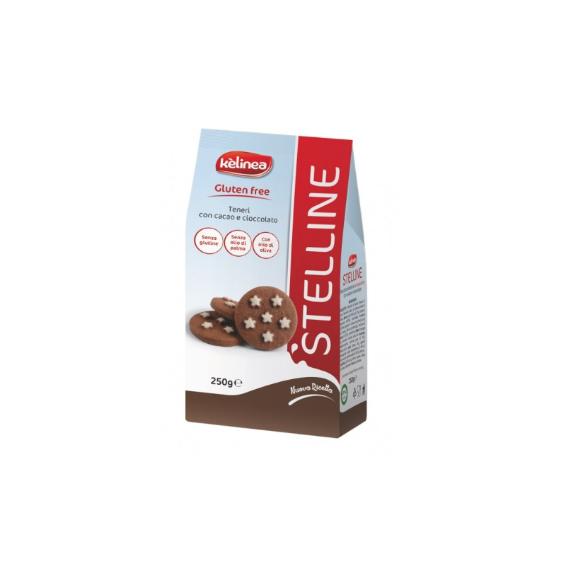 Kelinea stelline biscotto con cacao e cioccolato 250 g