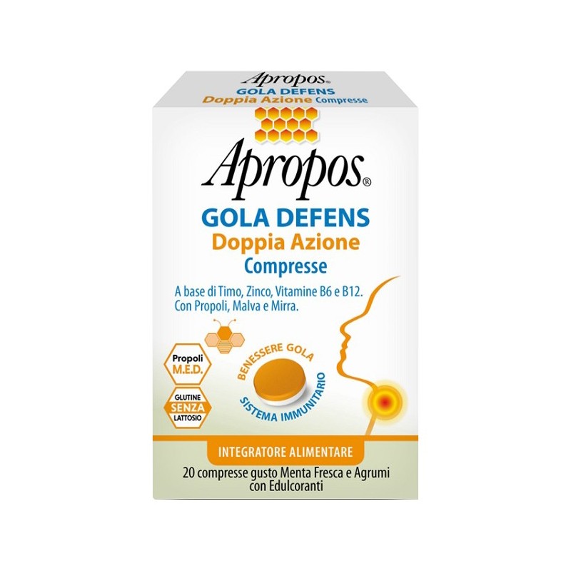Apropos gola defens doppia azione 20 compresse