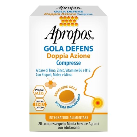 Apropos gola defens doppia azione 20 compresse