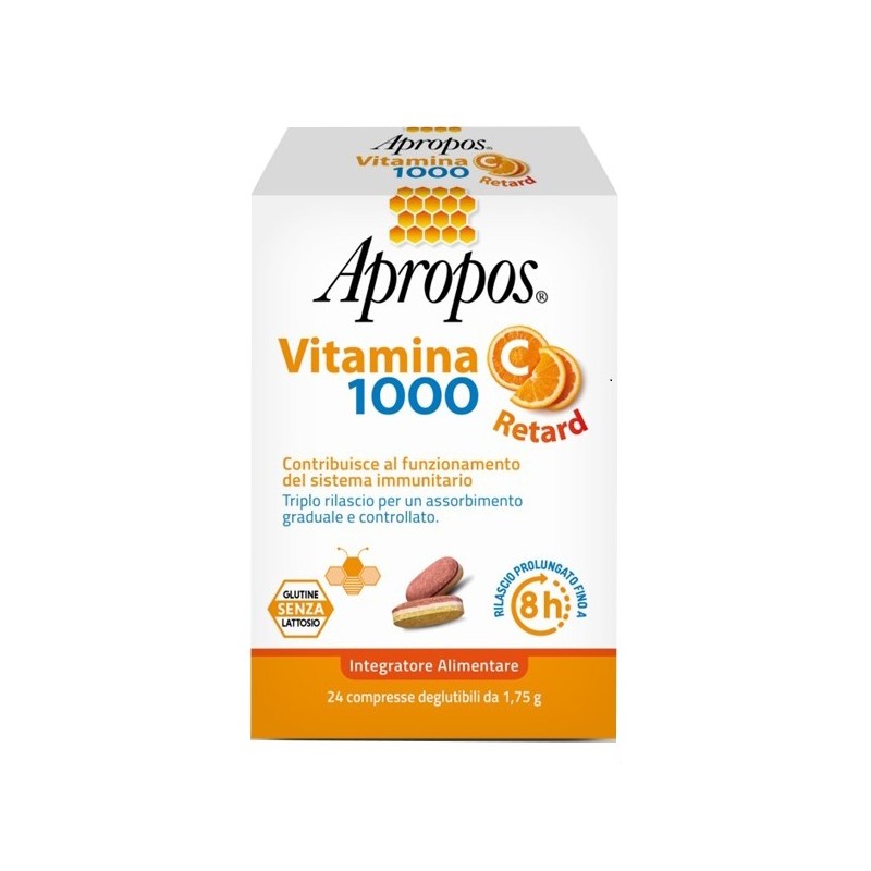 Apropos vitamina c 1000 a rilascio prolungato 24 compresse deglutibili