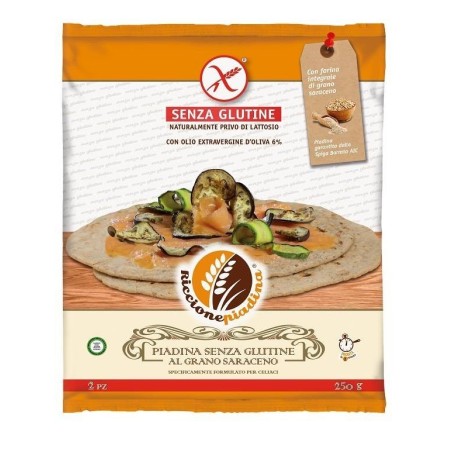 Riccione piadina senza glutine al grano saraceno 2 x 125 gfuori frigo
