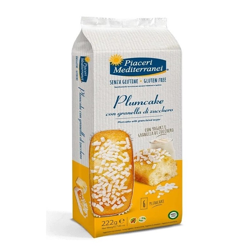 Piaceri mediterranei plumcake granella zucchero 6 pezzi 37 g
