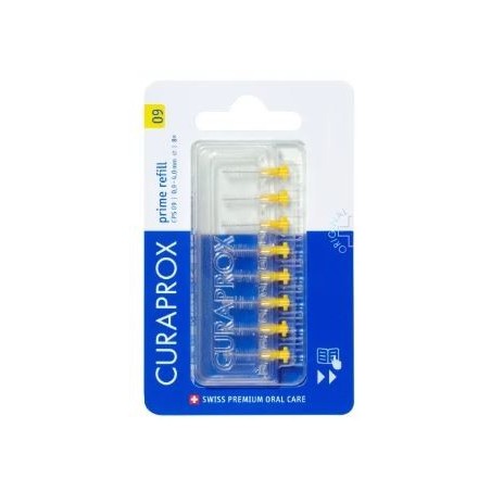 Curaprox capsule 09 scovolino prime refill yellow 8 pezzi