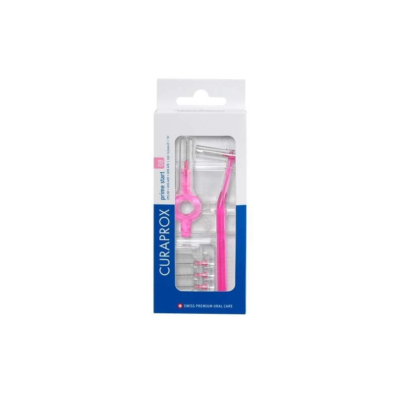 Curaprox capsule 08 scovolino prime start 08 pink 5 pezzi