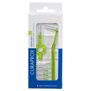 Curaprox capsule 011 scovolino prime start 011 lime green 5 pezzi