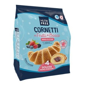 Nutrifree cornetti ai frutti di bosco 4 pezzi da 60 g