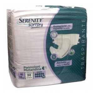 Pannolone mutandina serenity sd sensitive maxi m 15 pezzi