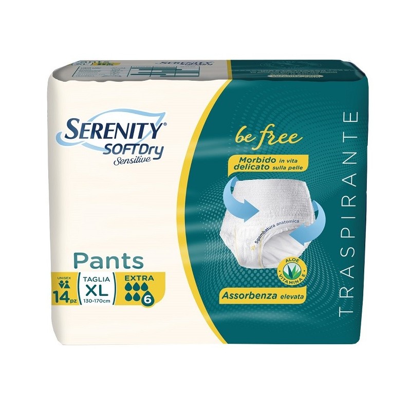 Serenity pants sd sensitive extra xl 14 pezzi