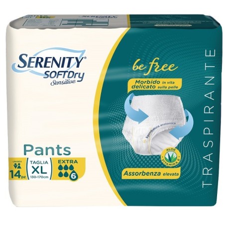 Serenity pants sd sensitive extra xl 14 pezzi