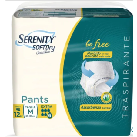 Serenity pants sd sensitive be free extra m 12 pezzi