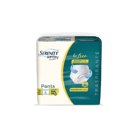 Serenity pants sd sensitive be free extra l 12 pezzi