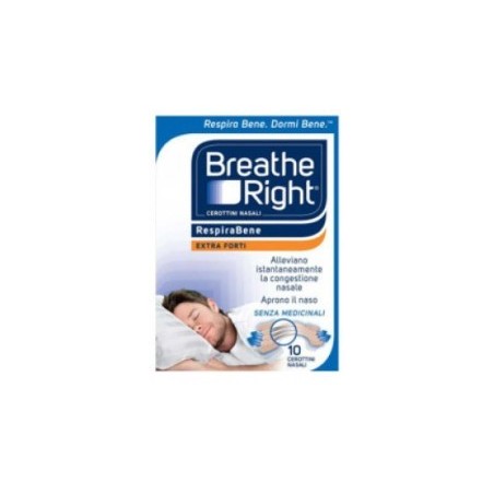 Cerotti nasali breathe right extra forte 10 pezzi