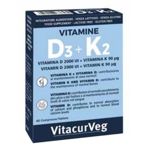Vitamine d3+k2 60 compresse