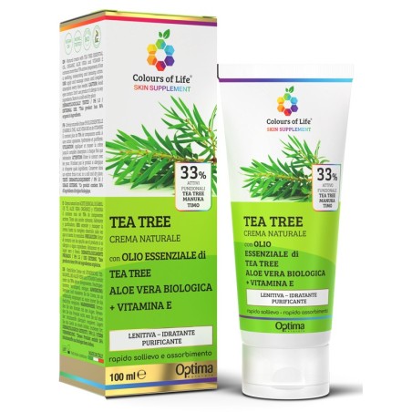 Colours of life skin supplement tea tree 33% 100 ml crema Colours of life skin supplement tea tree 33% 100 ml crema