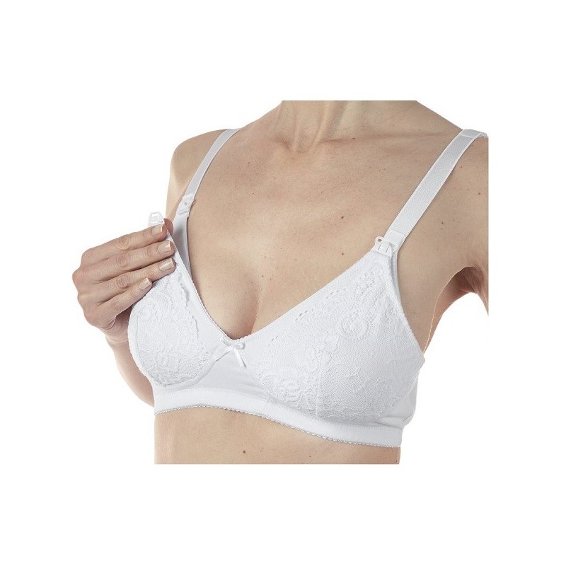 Mammy reggiseno cotone allattamento white 3c