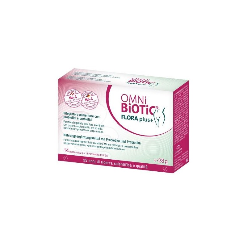 Omni biotic flora plus+ 14 bustine da 2 g
