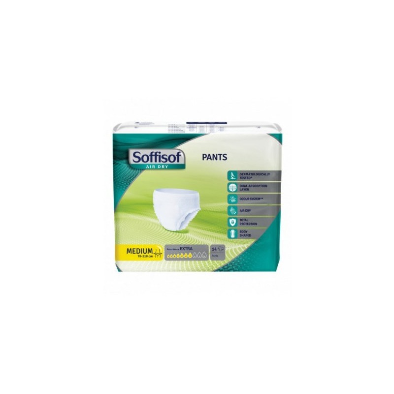 Pannolone soffisof air dry pants extra m 14 pezzi